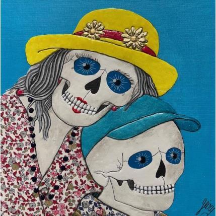 Peinture Alma gemela par Geiry | Tableau Matiérisme Bois Paysages