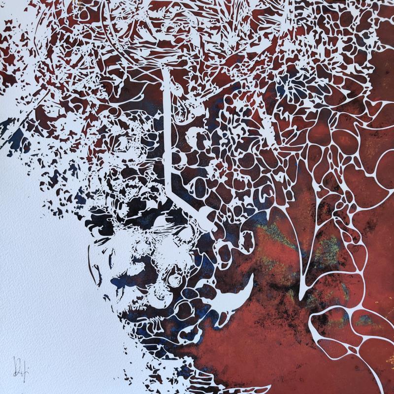 Peinture When we lived in the forest par Louafi Valentine | Tableau Figuratif Portraits Minimaliste