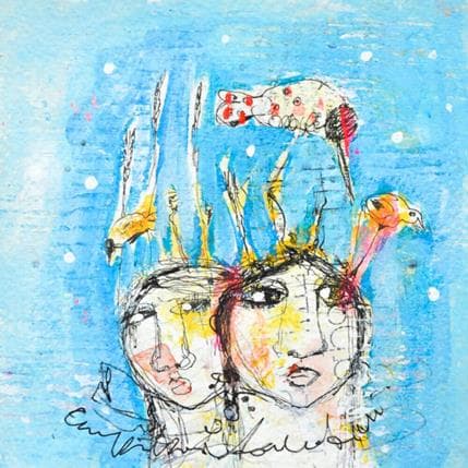 Painting Open up and see by Boix Bernardini Empar | Painting Raw art Acrylic Life style