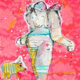 Painting No escape from reality by Boix Bernardini Empar | Painting Raw art Acrylic Life style