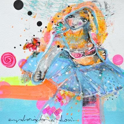 Pintura Tough girl por Boix Bernardini Empar | Pintura Arte bruto Acrílico Life style