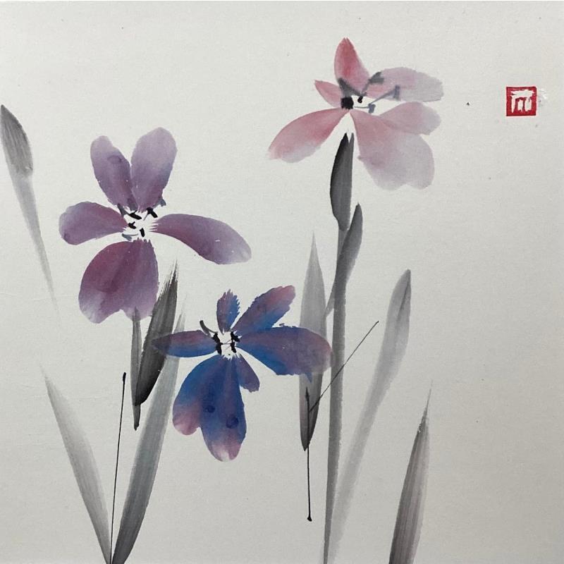 Painting Song of Iris by De Giorgi Mauro | Painting Raw art Landscapes