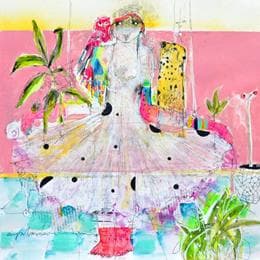 Painting Elisa by Boix Bernardini Empar | Painting Raw art Acrylic Life style