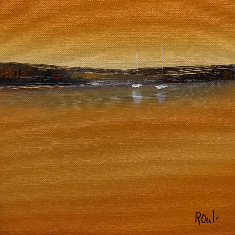 Pintura Evasion 42 por Roussel Marie-Ange et Fanny | Pintura Figurativo Marine Aceite