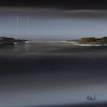Peinture Impressions nocturnes 42 par Roussel Marie-Ange et Fanny | Tableau Figuratif Huile Marine