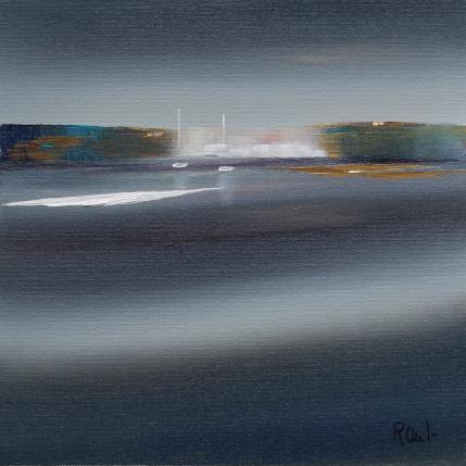 Painting Douceur nocturne 42 by Roussel Marie-Ange et Fanny | Painting Figurative Oil Marine, Pop icons