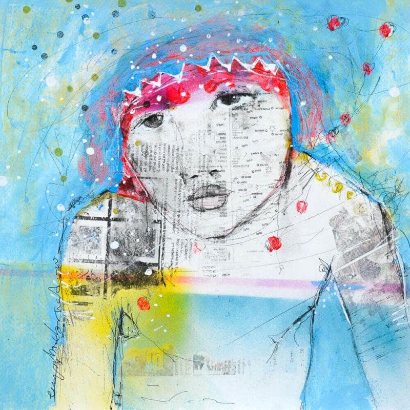 Painting Que mes dona by Boix Bernardini Empar | Painting Raw art Life style Acrylic