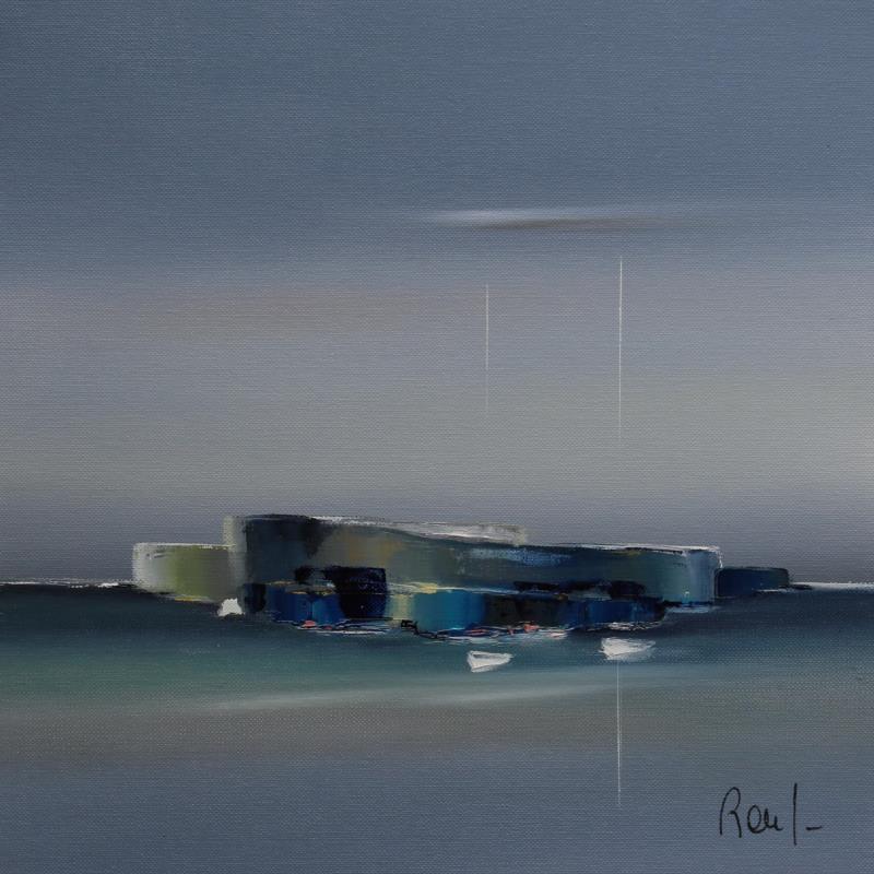 Gemälde Symphonie marine 42 von Roussel Marie-Ange et Fanny | Gemälde Figurativ Marine Öl