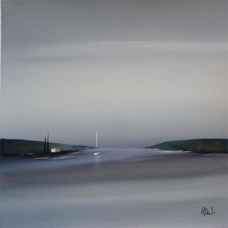 Painting Ambiance marine 42 by Roussel Marie-Ange et Fanny | Painting Figurative Marine Oil