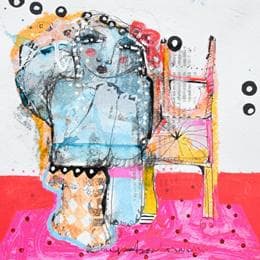 Painting Midnight decisions by Boix Bernardini Empar | Painting Raw art Acrylic Life style