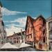 Painting Terrasses et colombages dijonnais by Touras Sophie-Kim  | Painting Figurative Landscapes Urban