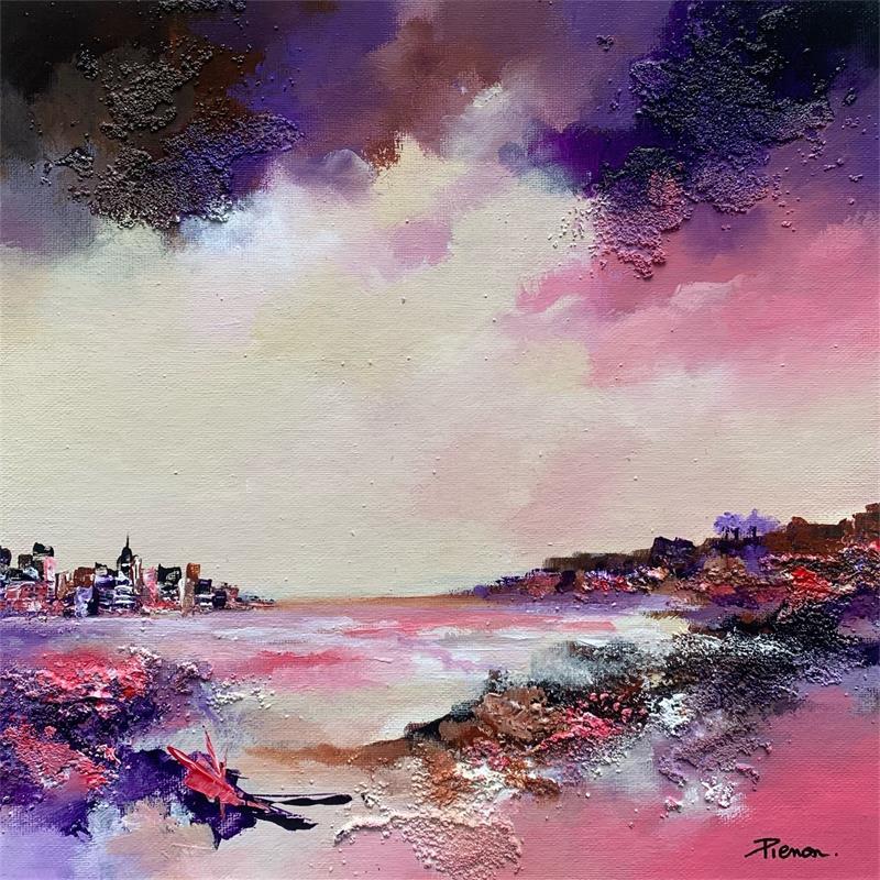 Gemälde Songe... von Pienon Cyril | Gemälde Figurativ Landschaften Marine Acryl