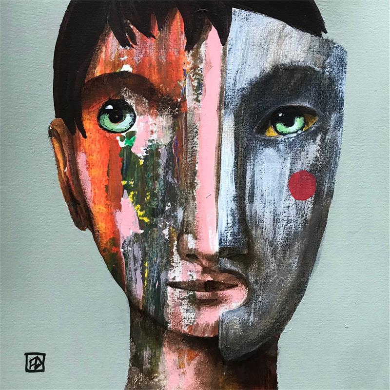 Gemälde Mars von Delaube Fabien | Gemälde Figurativ Porträt Öl