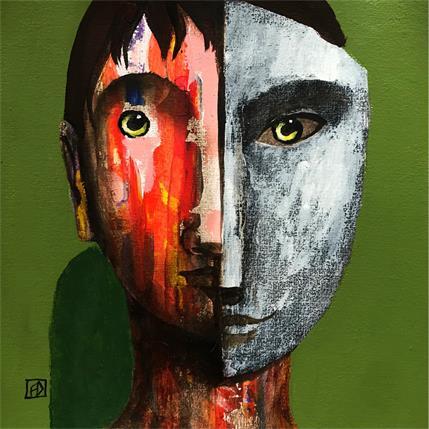 Painting Icar by Delaube Fabien | Painting Figurative Oil Pop icons, Portrait