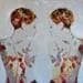 Painting Dos de espaldas by Bofill Laura | Painting Figurative Portrait Acrylic