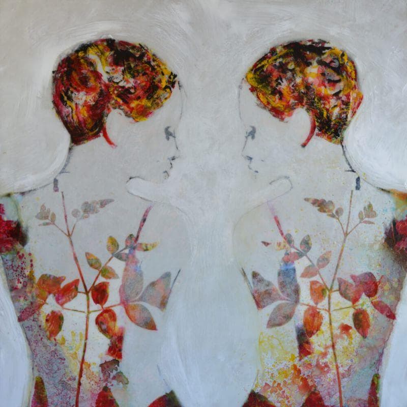 Peinture Dos de espaldas par Bofill Laura | Tableau Figuratif Portraits Acrylique