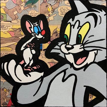 Peinture Tom and Minus par Kalo | Tableau Pop-art Collage, Graffiti, Posca Icones Pop