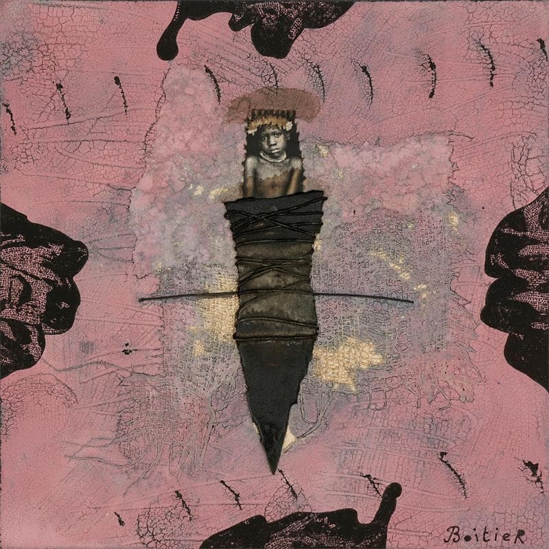 Painting 19122 by Boitier Thierry | Painting Abstract Portrait Acrylic