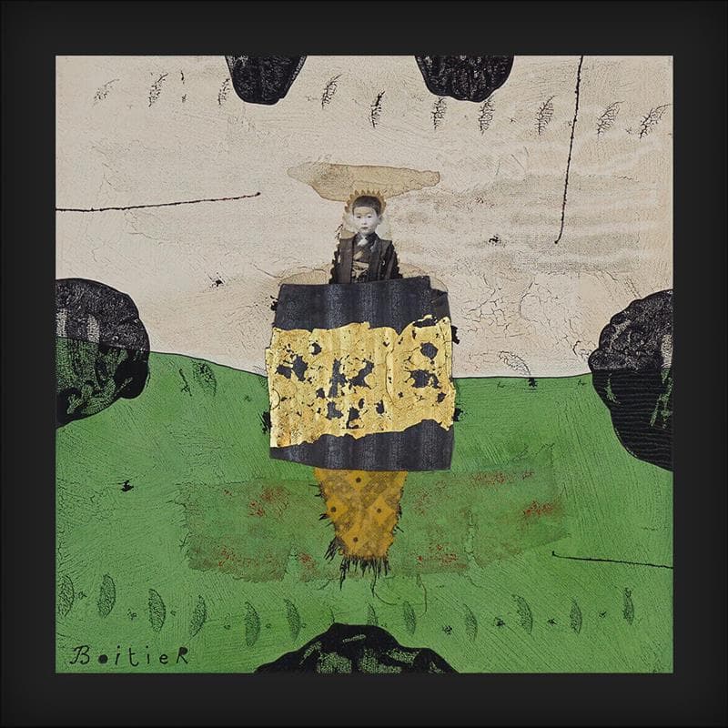 Pintura 25118 por Boitier Thierry | Pintura Abstracto Retrato Acrílico