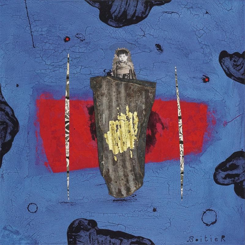 Gemälde 36 94 von Boitier Thierry | Gemälde Abstrakt Porträt Acryl