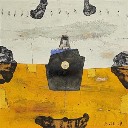 Painting 36 89 by Boitier Thierry | Painting Abstract Acrylic Portrait