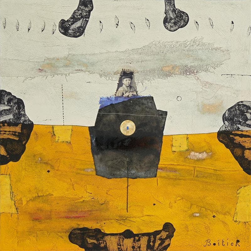 Peinture 36 89 par Boitier Thierry | Tableau Abstrait Portraits Acrylique