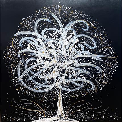 Peinture Entre force et beauté par Fonteyne David | Tableau Figuratif Acrylique Noir & blanc, Paysages