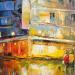 Painting Les vitrines by Hébert Franck | Painting Figurative Urban Oil