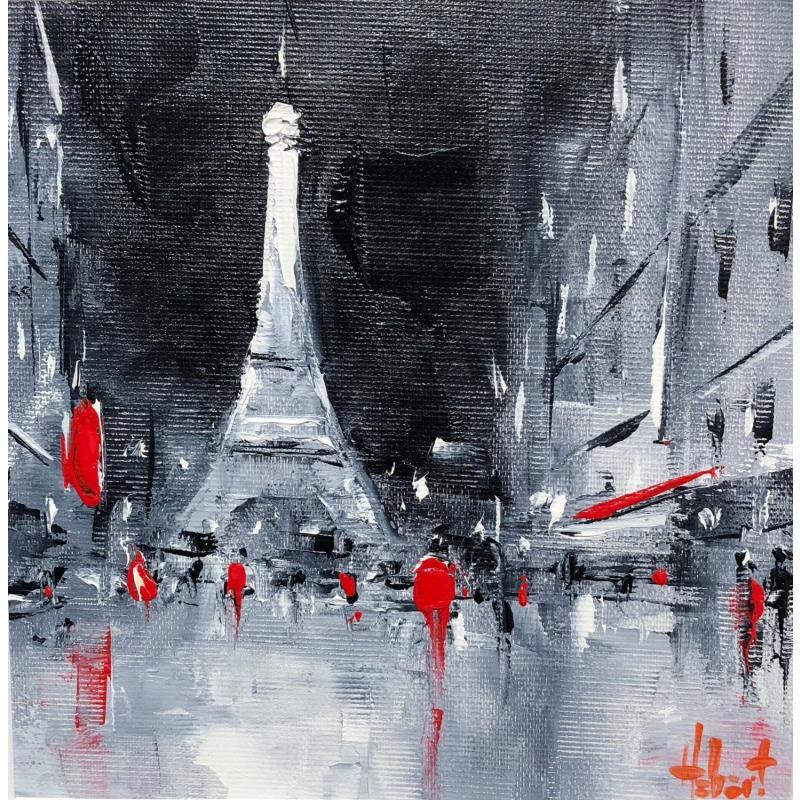 Painting Prés de la tour Eiffel by Hébert Franck | Painting Figurative Oil