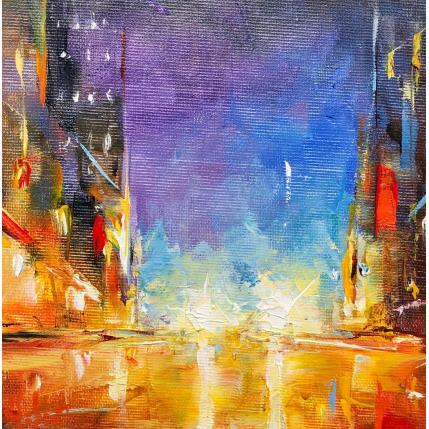 Painting Vie nocturne by Hébert Franck | Painting Figurative Oil