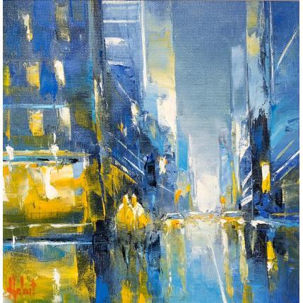 Painting In blue by Hébert Franck | Painting Figurative Oil