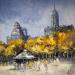 Painting Promenade à central park by Hébert Franck | Painting Oil