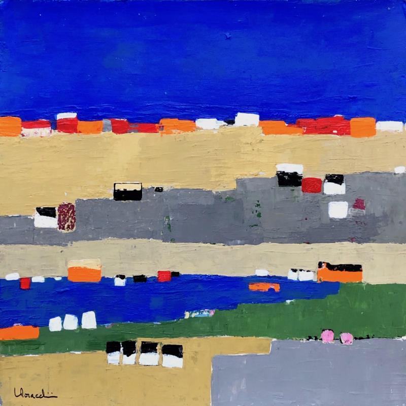 Gemälde T 417 von Moracchini Laurence | Gemälde Abstrakt Minimalistisch Acryl