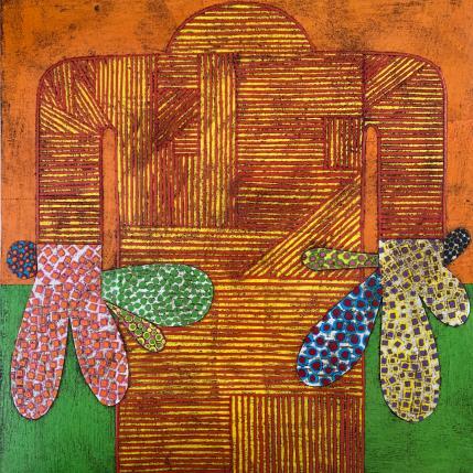 Painting Big Hands 5 by Ortiz Gustavo | Painting Gluing