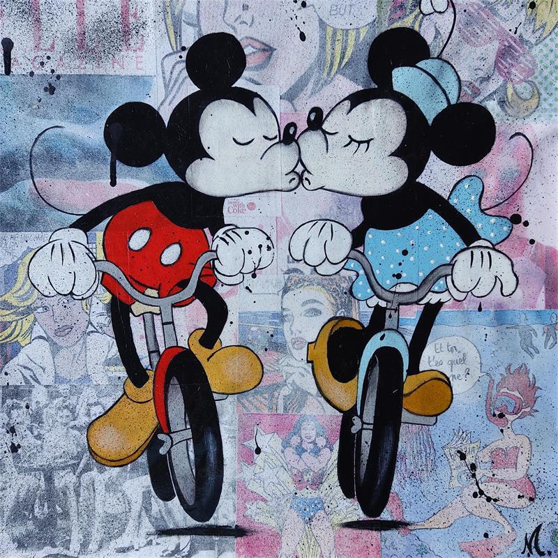 Painting A BICYCLETTE... by Marie G.  | Painting Pop-art Pop icons