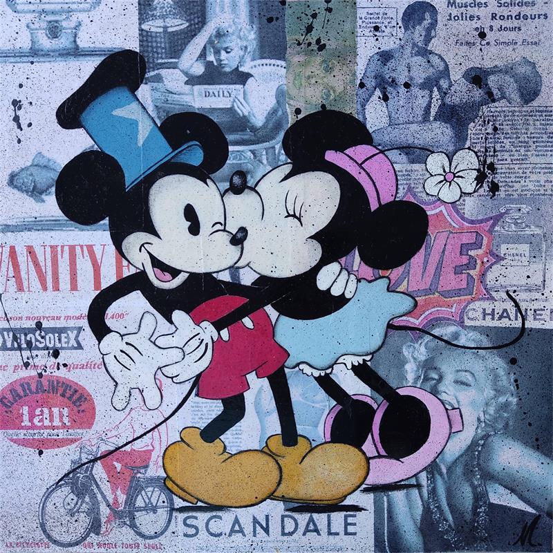 Peinture FOUGUE par Marie G.  | Tableau Pop-art Icones Pop Bois