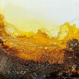 Peinture 906 Poésie Minérale par Depaire Silvia | Tableau Abstrait Acrylique Minimaliste, Paysages