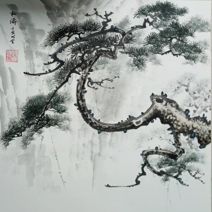 Peinture Strength par Du Mingxuan | Tableau Figuratif Aquarelle, Encre Nature, Paysages
