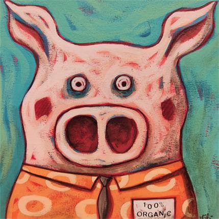 Peinture Jean Boneau par Catoni Melina | Tableau Art naïf animaux