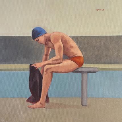 Peinture Swimmer pool par Ramat Manuel | Tableau  Huile