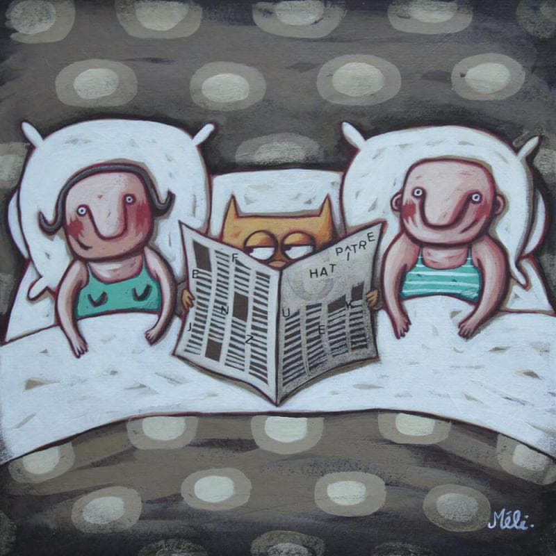 Peinture Chapitre par Catoni Melina | Tableau Art naïf Scènes de vie