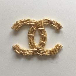 Peinture chanel 1 par Marjot Emily Jane  | Tableau Abstrait Minimaliste