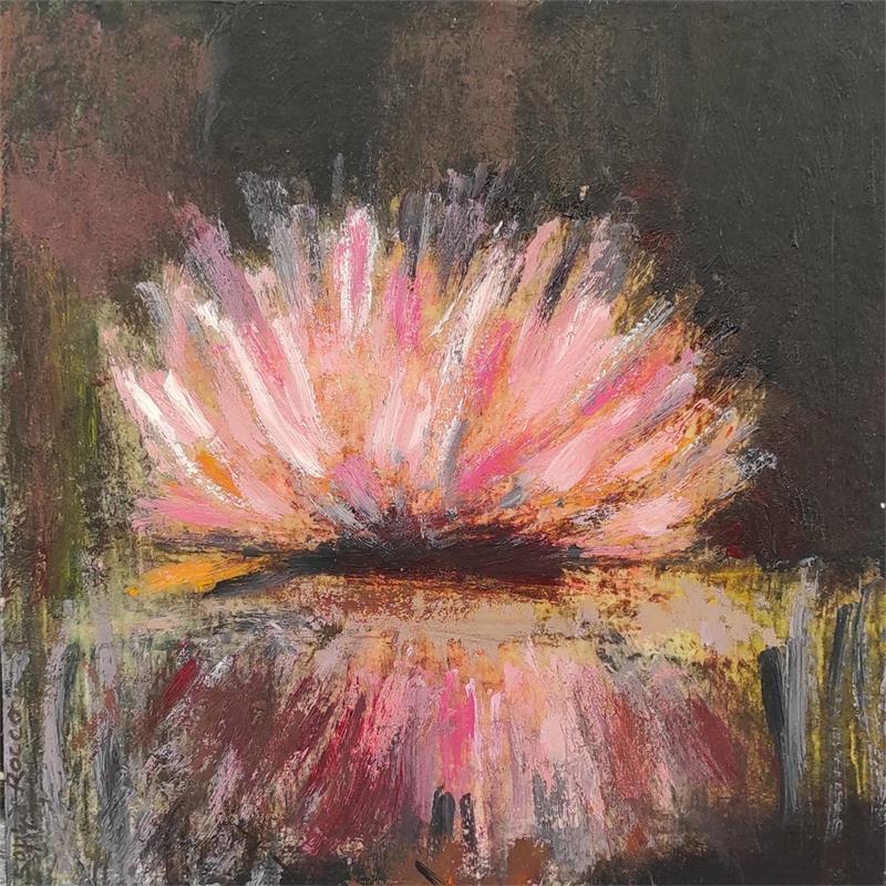 Painting Miroir by Rocco Sophie | Painting Raw art Pop icons Still-life Cardboard Acrylic Gluing Sand