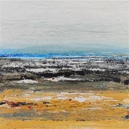 Pintura Noir d'écume por Rocco Sophie | Pintura Arte bruto Acrílico, Arena, Cartón, Collage Marine, Paisajes