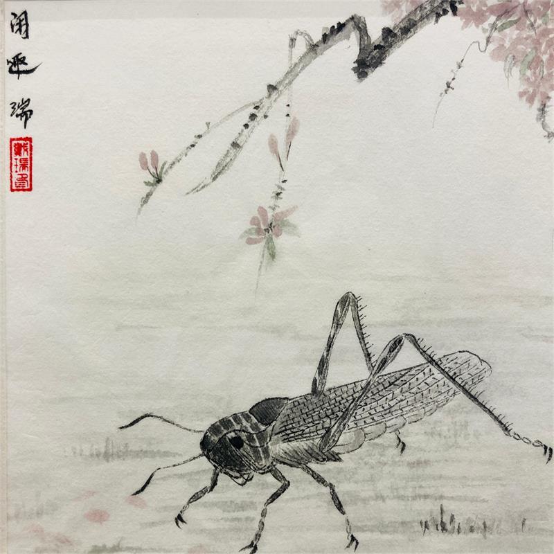 Painting Amusement by Amblard Rui | Painting Figurative Landscapes Life style Animals Watercolor