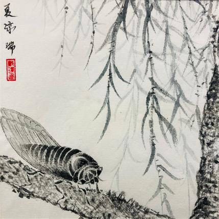 Peinture Rest in the shade / Repos à l'ombre par Amblard Rui | Tableau Figuratif Aquarelle animaux, Paysages