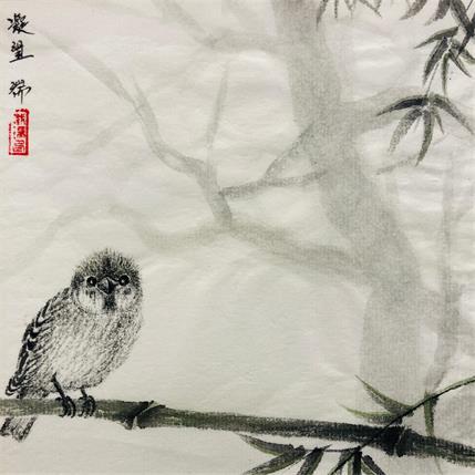 Peinture Stare par Amblard Rui | Tableau Figuratif Aquarelle animaux, Paysages, scènes de vie