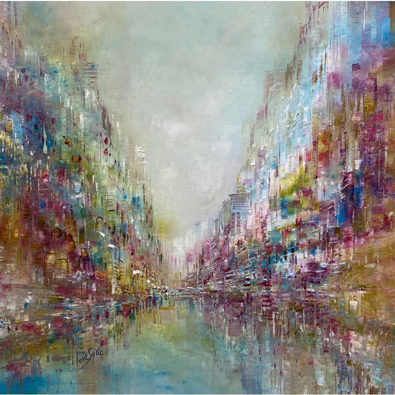 Peinture Magie verte par Levesque Emmanuelle | Tableau Huile