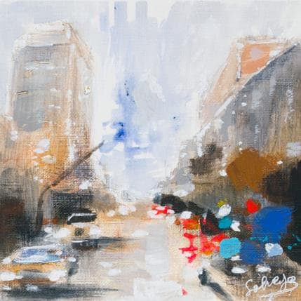 Painting Streetlife 1 by Solveiga | Painting Figurative Acrylic Urban