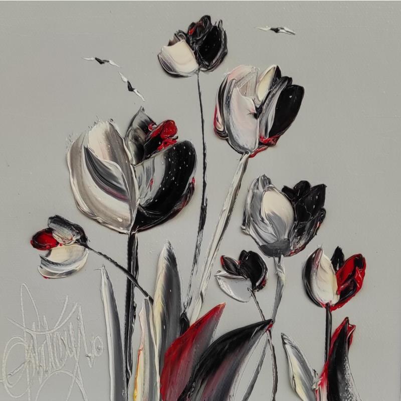 Painting Dans ton coeur by Fonteyne David | Painting Figurative Still-life Oil Acrylic